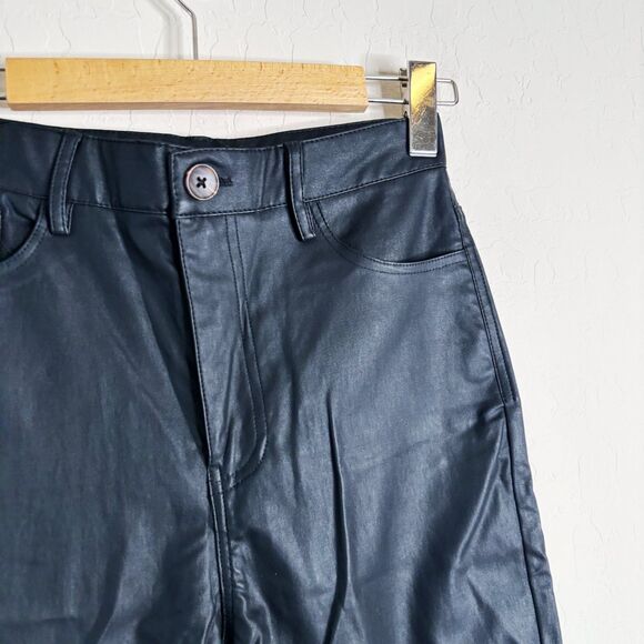 Petal Pup High Waist Vegan Leather Pants - Picture 6 of 7